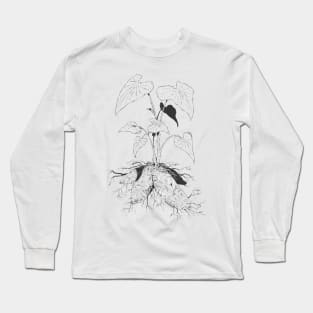 YAM (black lines) Long Sleeve T-Shirt